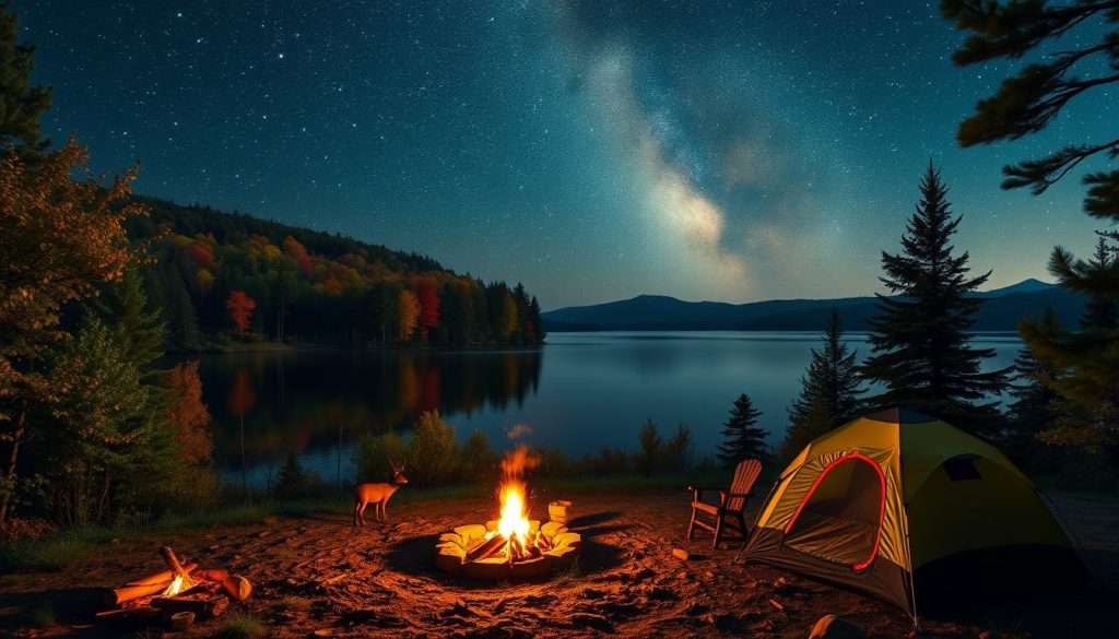 best time for camping near Gaylord