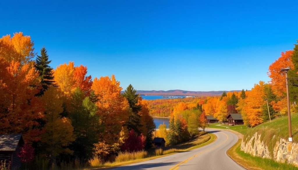 fall foliage drives around gaylord michigan