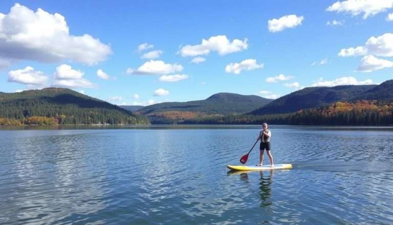 stand-up paddleboarding around gaylord michigan