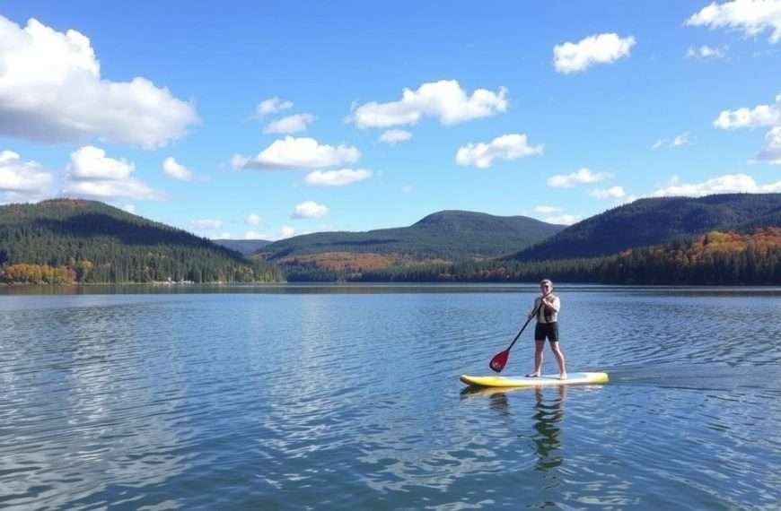 stand-up paddleboarding around gaylord michigan